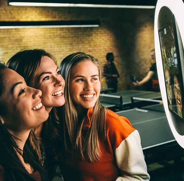 Photo booth tall stand