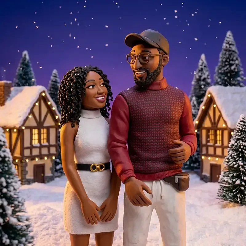 AI photo booth claymation effect