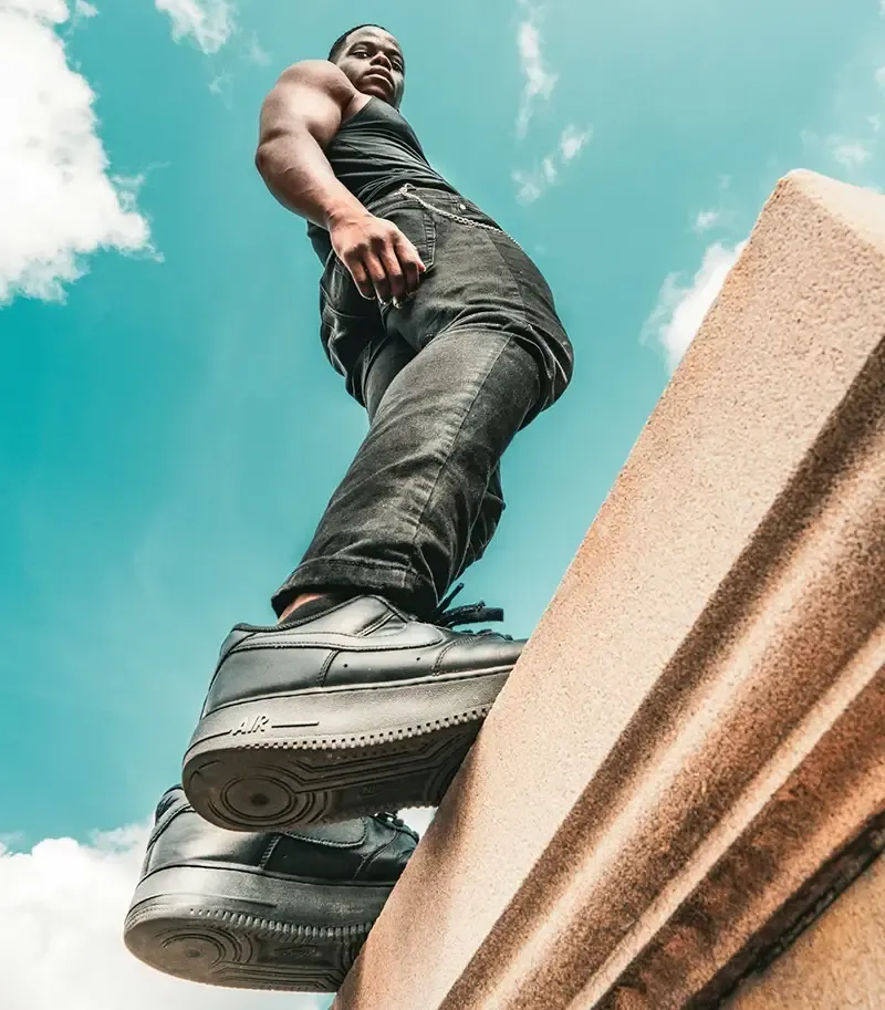 Branded AI photo featuring a pair of shoes