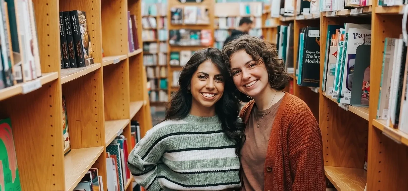 Photo booth at a library