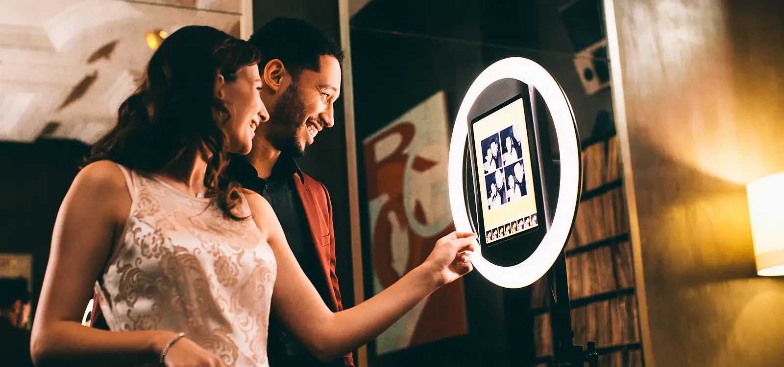 Photo booth at a performing arts venue