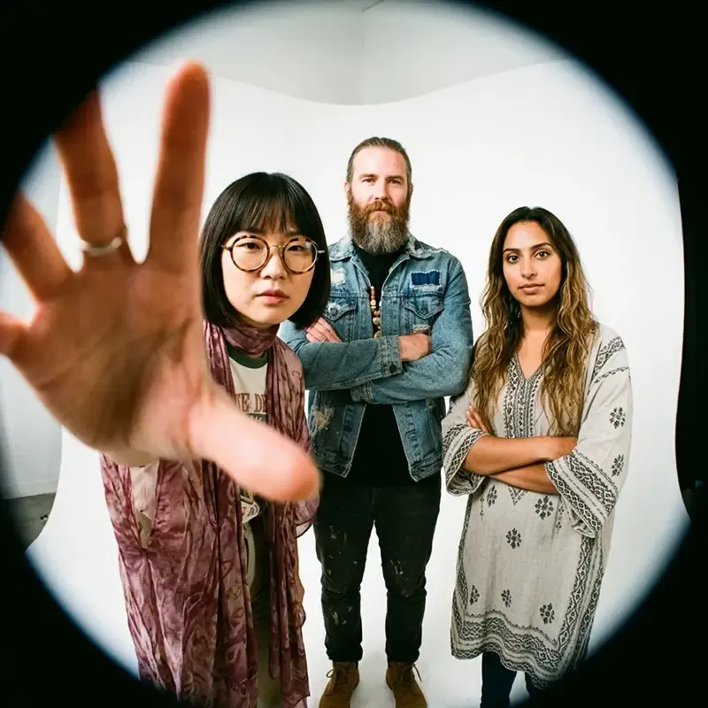 Pinhole camera effect AI portrait