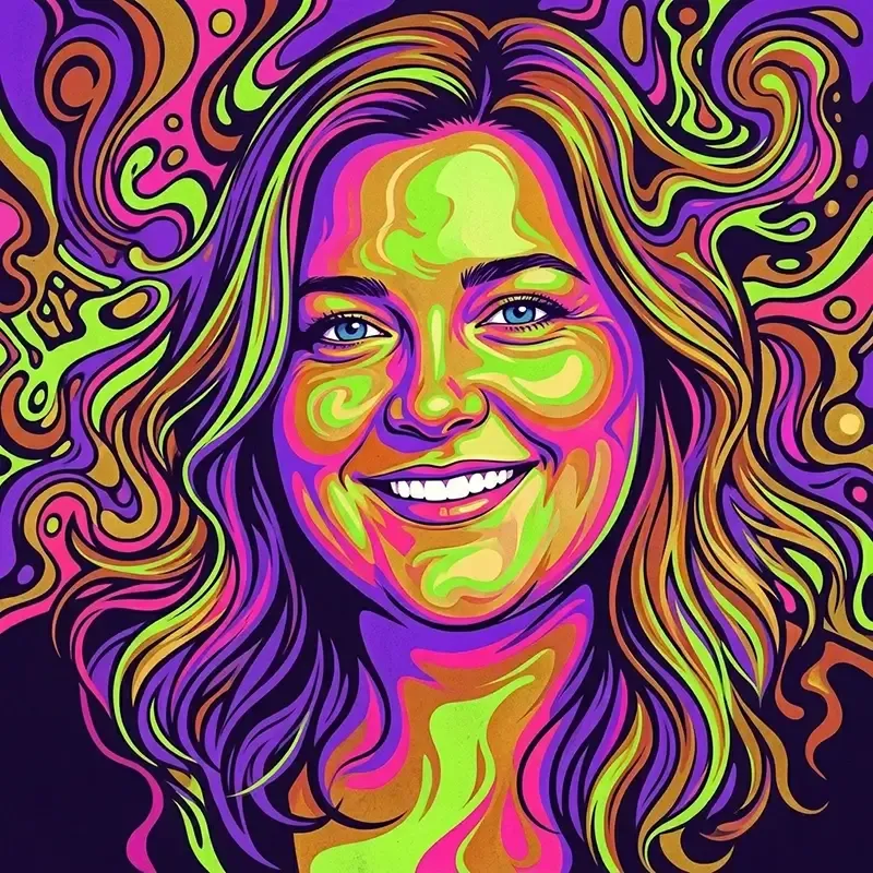 Psychedelic poster artistic AI effect