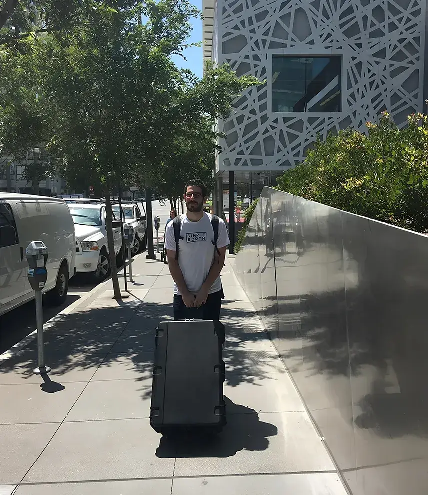 Photo booth travel case
