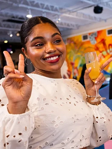 Photo booth for a restaurant