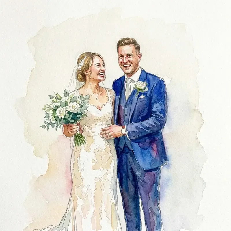 Watercolor painting artistic AI effect