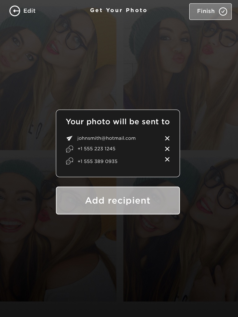 Send screen