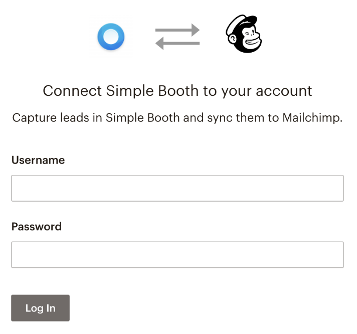 Connect Mailchimp to Simple Booth