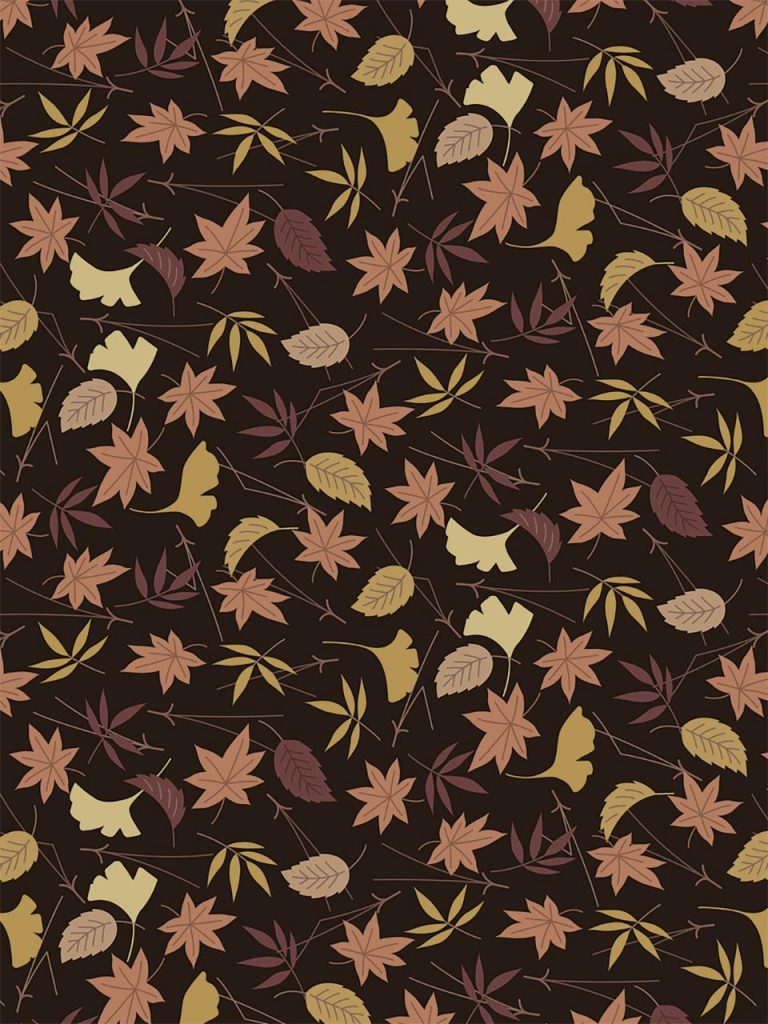 brown oak leaves repeating pattern