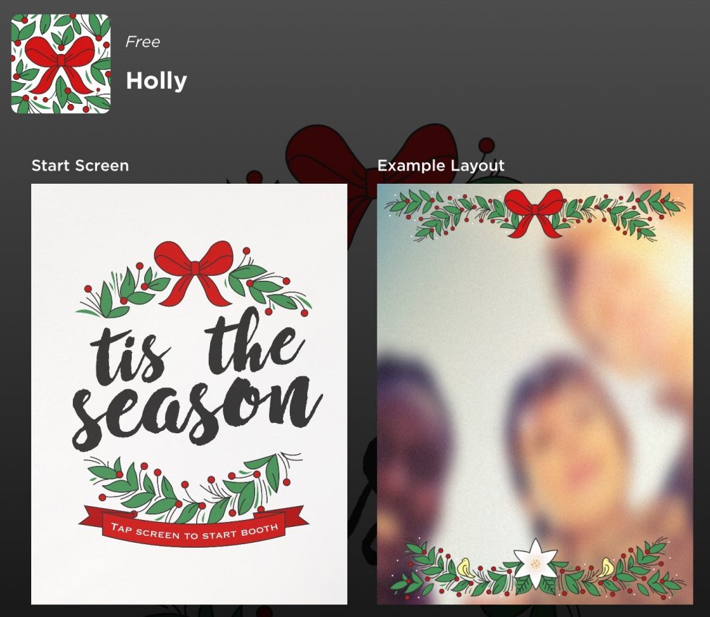 tis the season photo booth theme