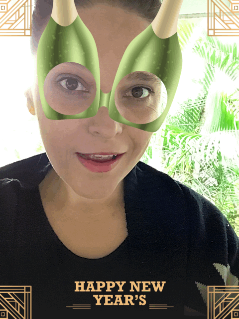new year's eve photo booth GIF with theme and props from simple booth