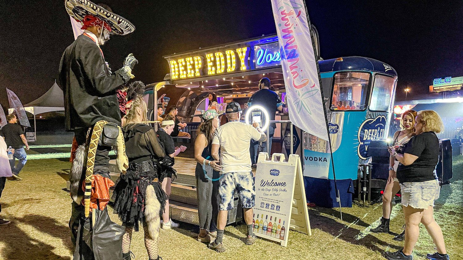 Deep Eddy Vodka's field marketing setup for festivals and activations