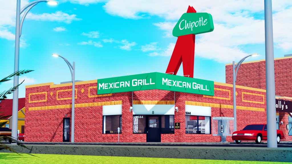 Virtual Chipotle storefront