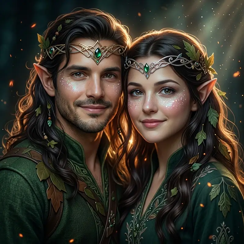 AI photo booth fantasy portrait effect on event guest