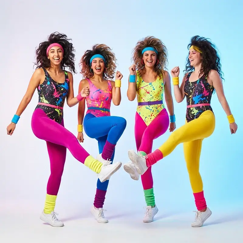 80s Jazzercise AI effect