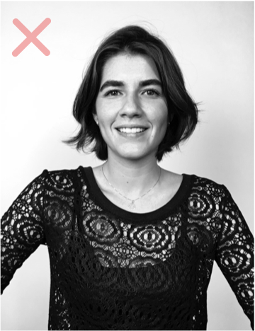 Woman smiling